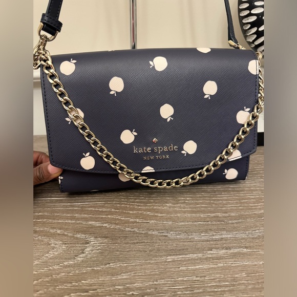 Kate Spade Navy and Cream Crossbody Bag - Picture 8 of 14